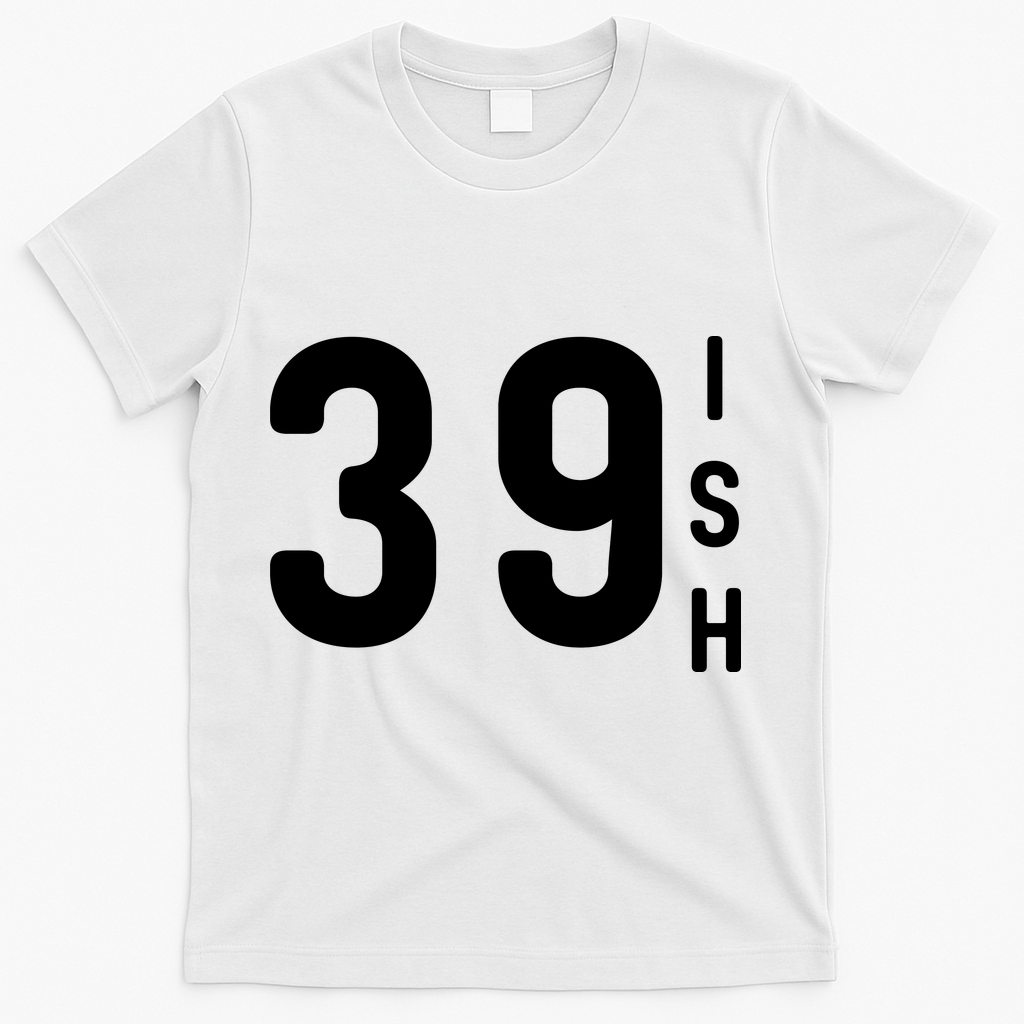 39 Ish Funny 40th Birthday Idea 39th 39ish T-Shirt product image 2