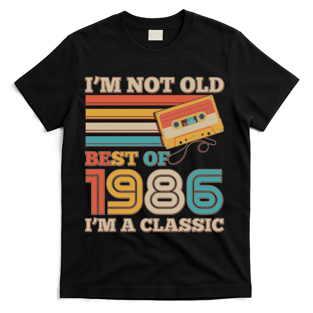 40th 1986 Birthday Retro I'm Not Old I'm A Classic Best Of product image 1