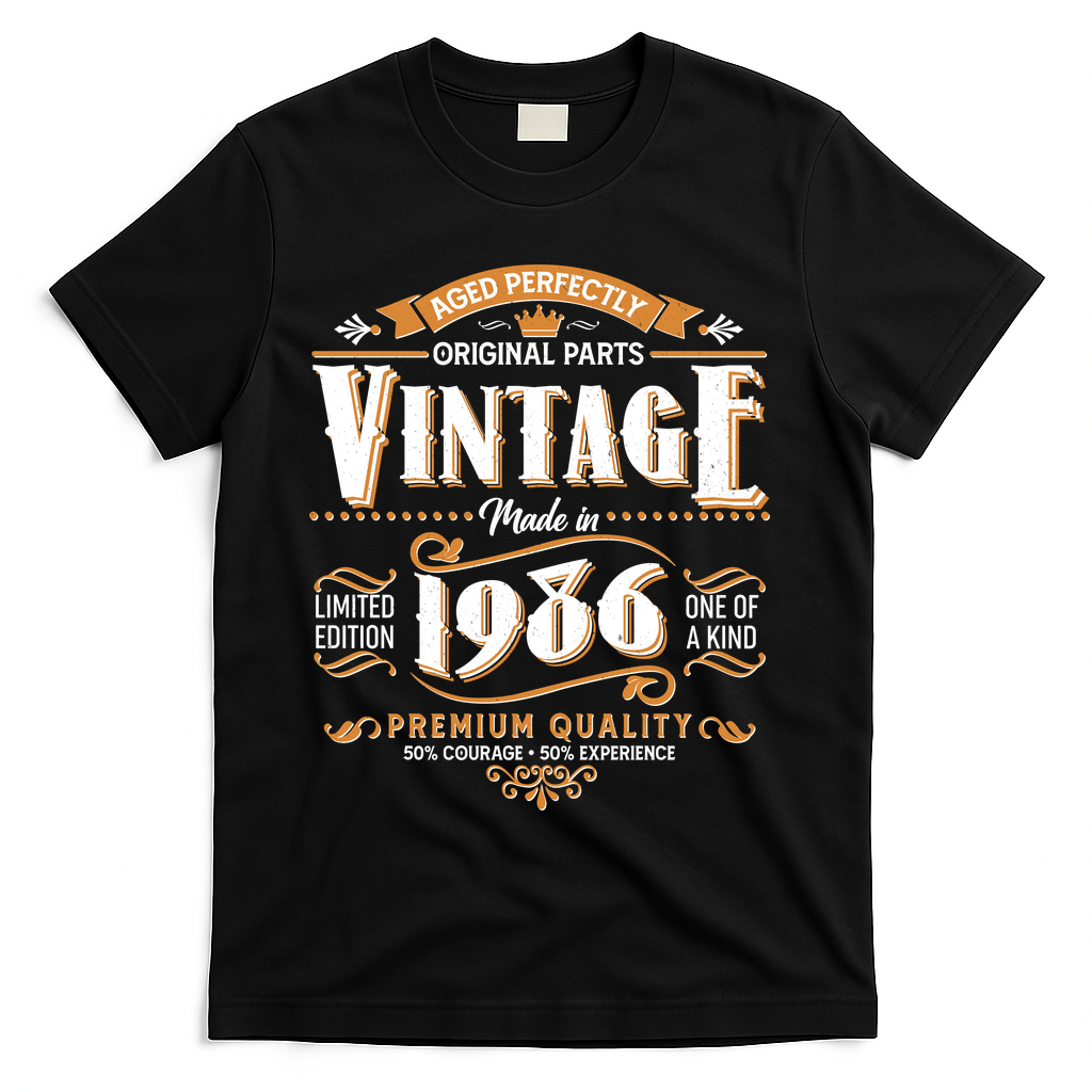 40th Birthday Age Perfectly Original Parts Vintage Made In product image 1