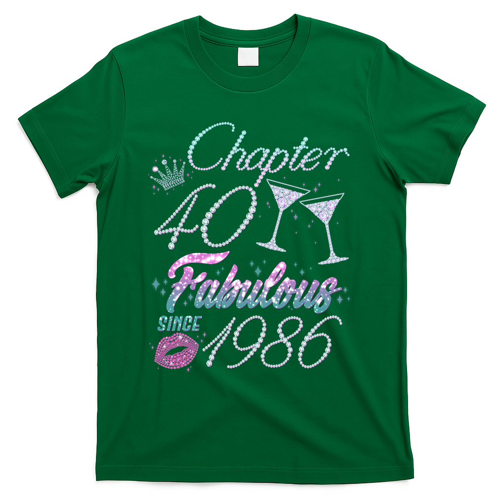 40th Birthday Chapter 40 Fabulous Since 1986 Rhinestones product image 4
