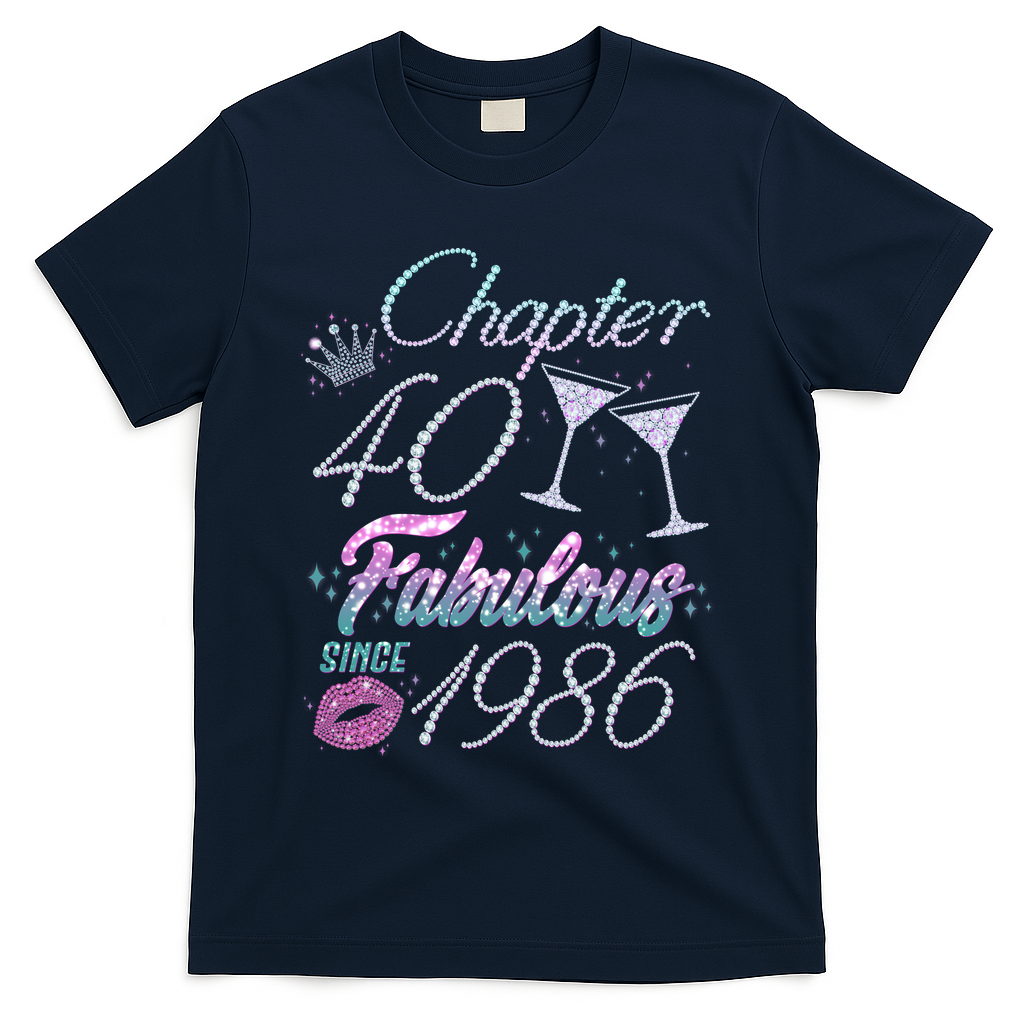 40th Birthday Chapter 40 Fabulous Since 1986 Rhinestones product image 3