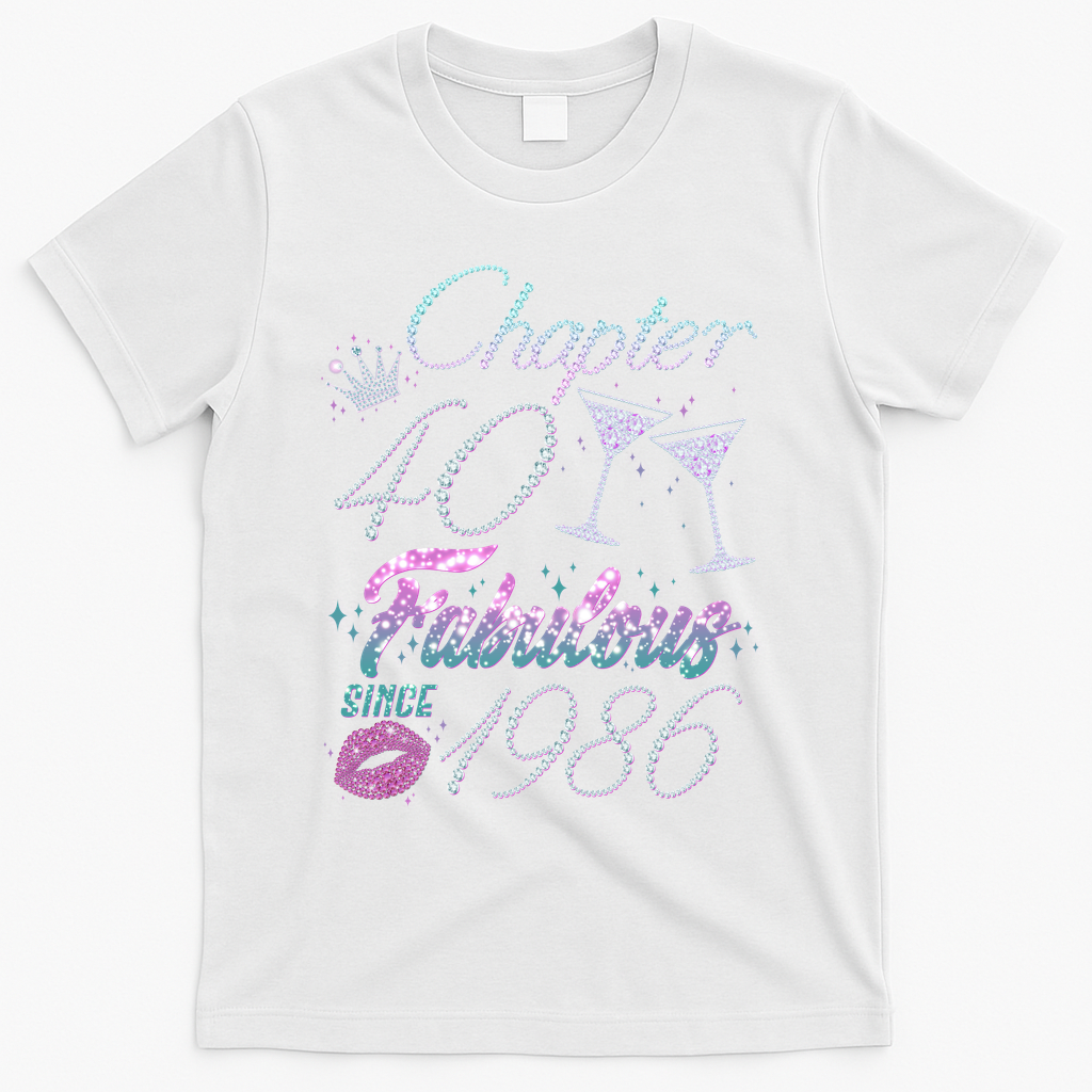 40th Birthday Chapter 40 Fabulous Since 1986 Rhinestones product image 2