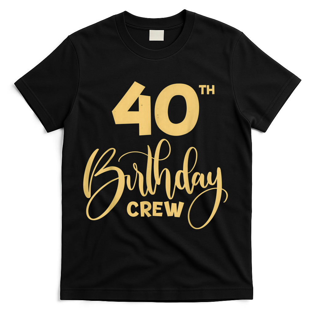 40th Birthday Crew for Gifts Party Group Family T-Shirt product image 1