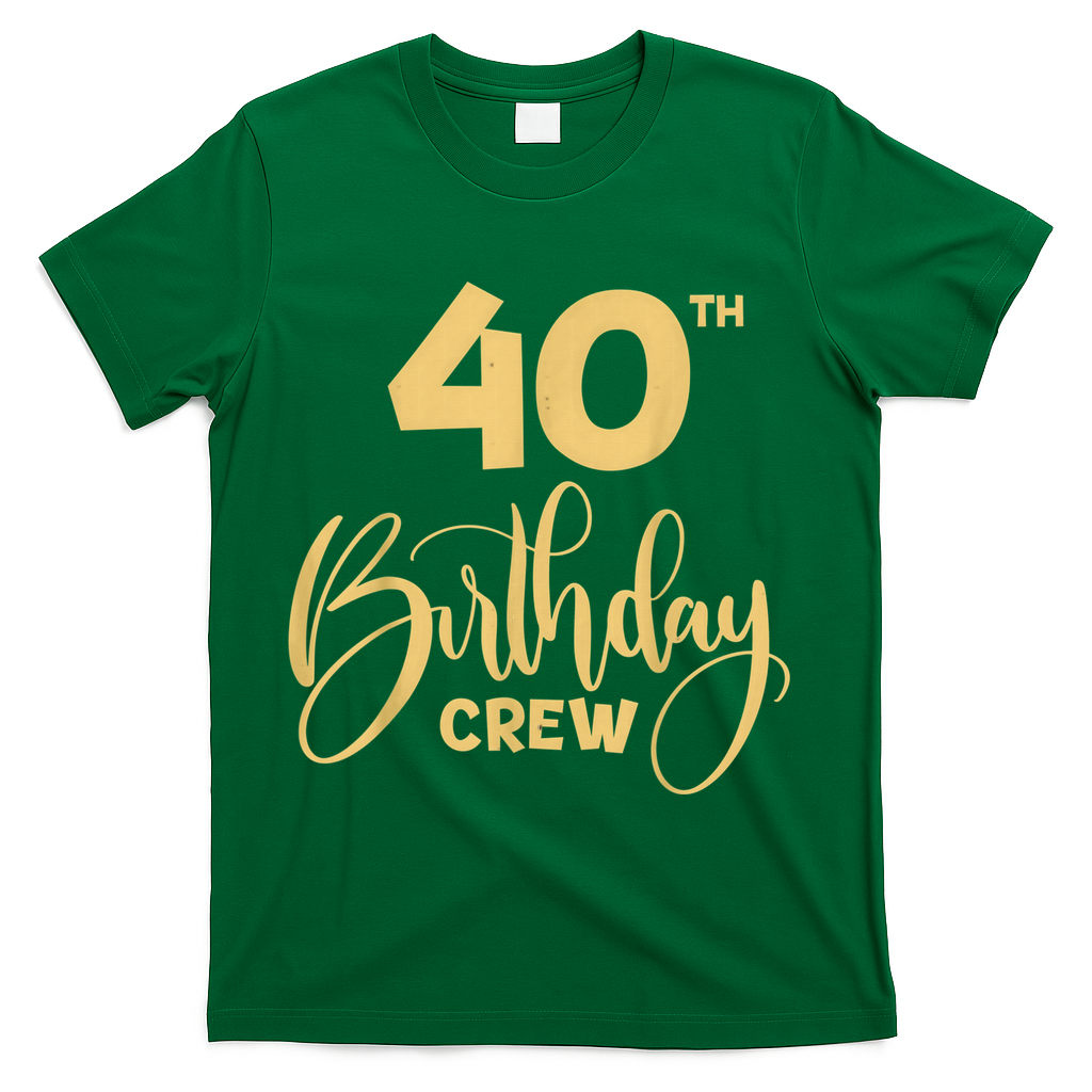 40th Birthday Crew for Gifts Party Group Family T-Shirt product image 4