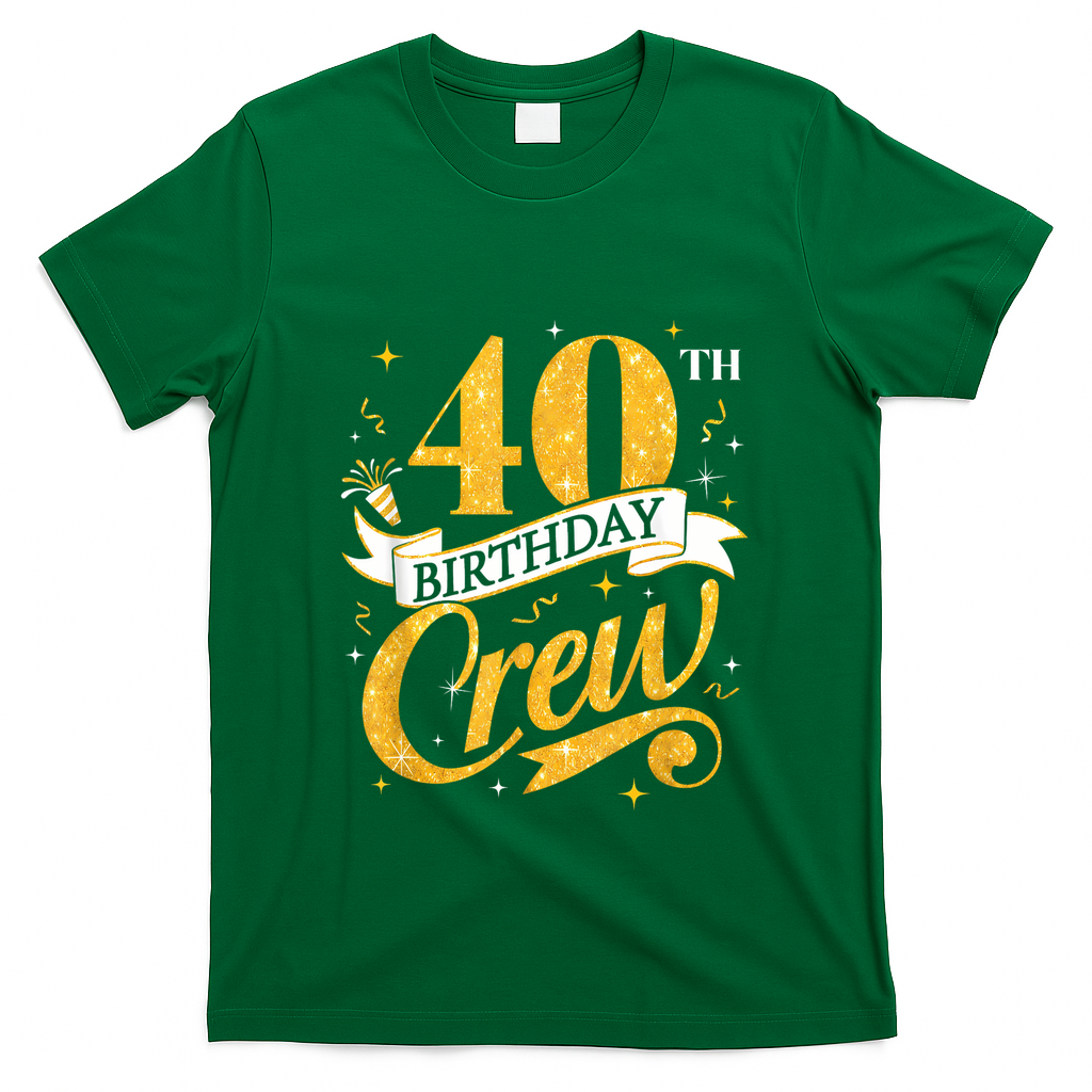 40th Birthday Crew Bday Party Squad Friends Crown Funny product image 4