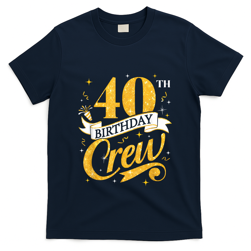 40th Birthday Crew Bday Party Squad Friends Crown Funny product image 3