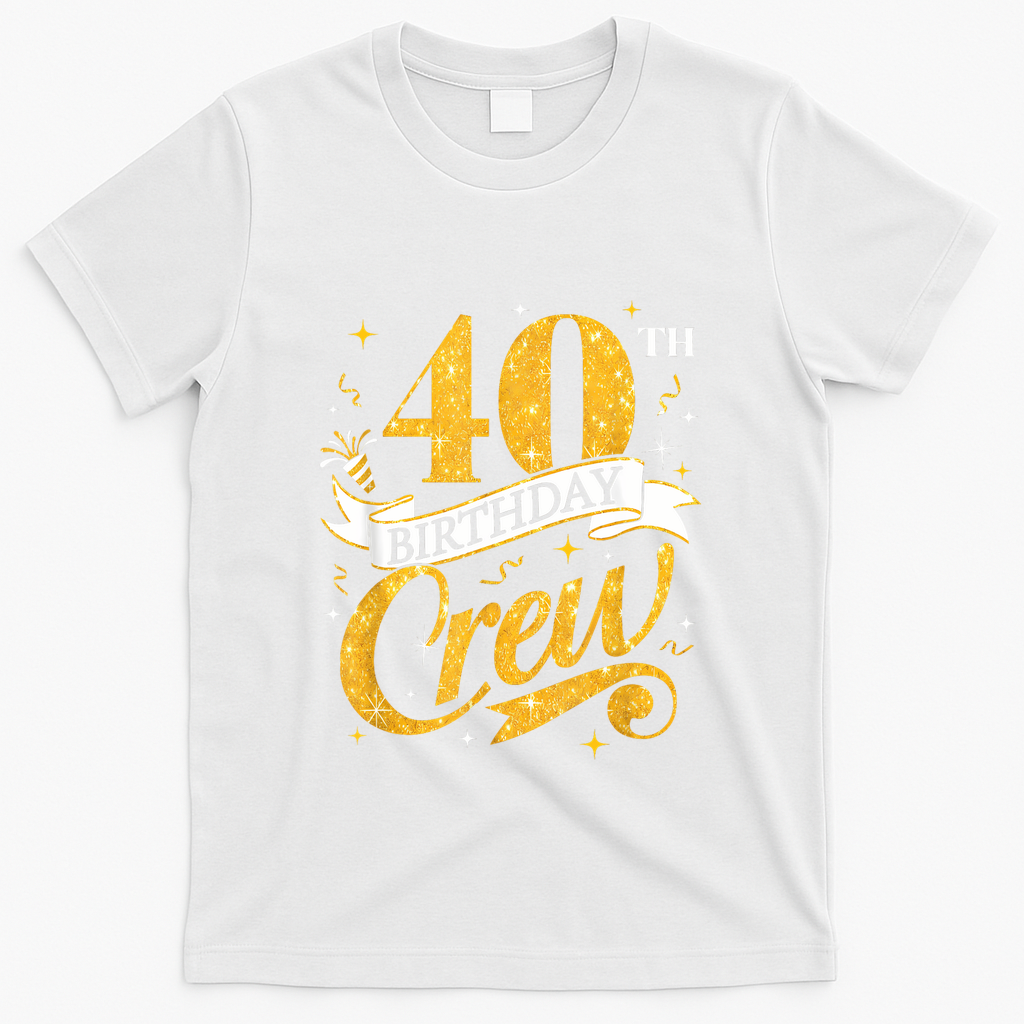 40th Birthday Crew Bday Party Squad Friends Crown Funny product image 2