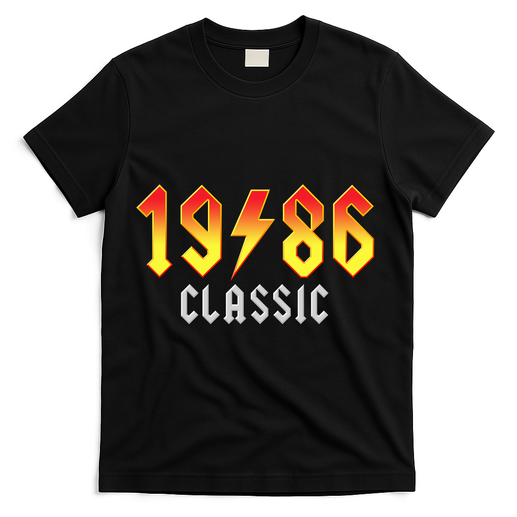 40th Birthday Classic 1986 Retro Rock Band T-Shirt product image 1