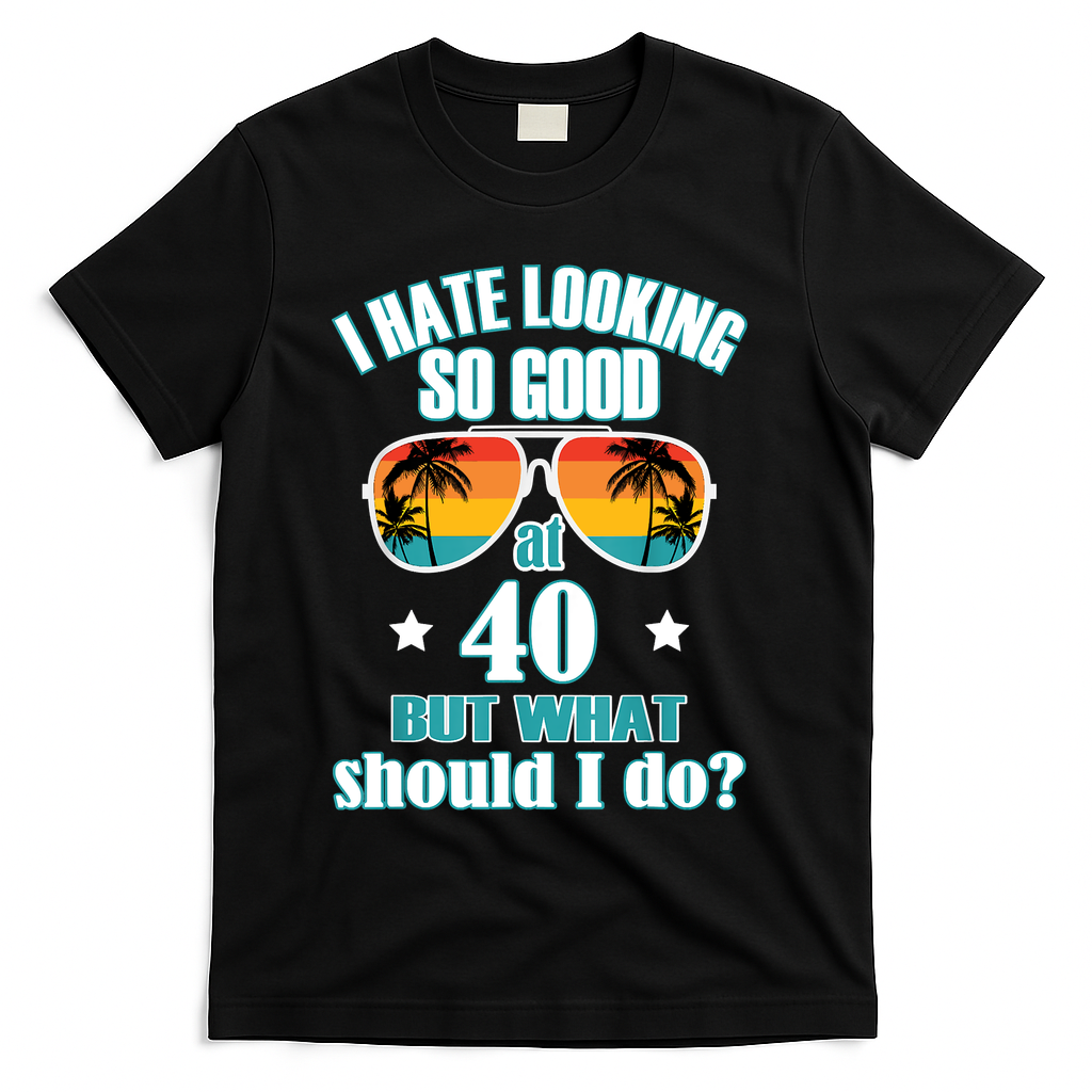 40th Birthday For Men Women Anniversary T-Shirt product image 1