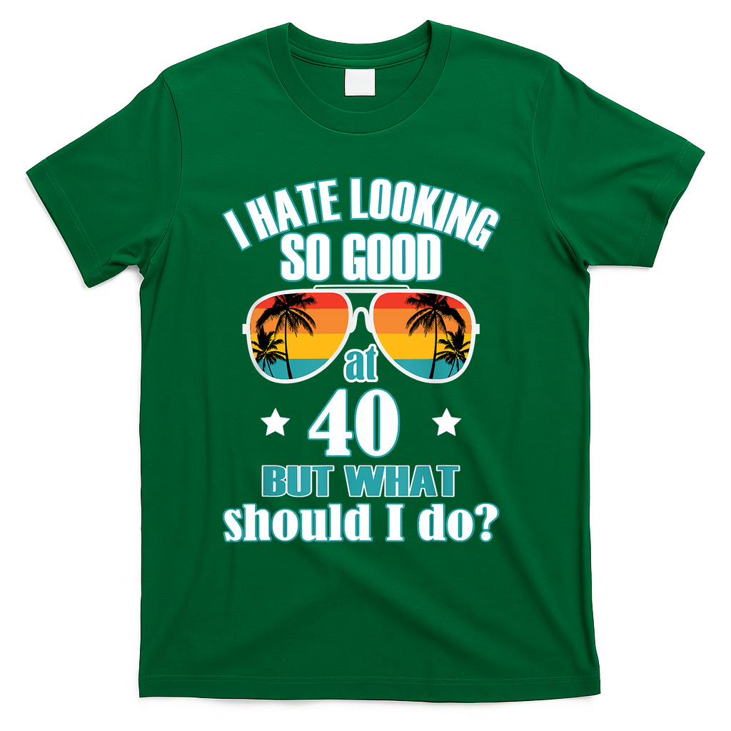 40th Birthday For Men Women Anniversary T-Shirt product image 4