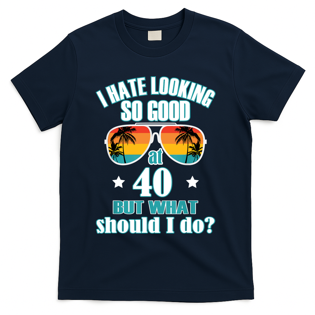 40th Birthday For Men Women Anniversary T-Shirt product image 3
