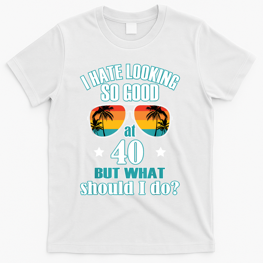 40th Birthday For Men Women Anniversary T-Shirt product image 2