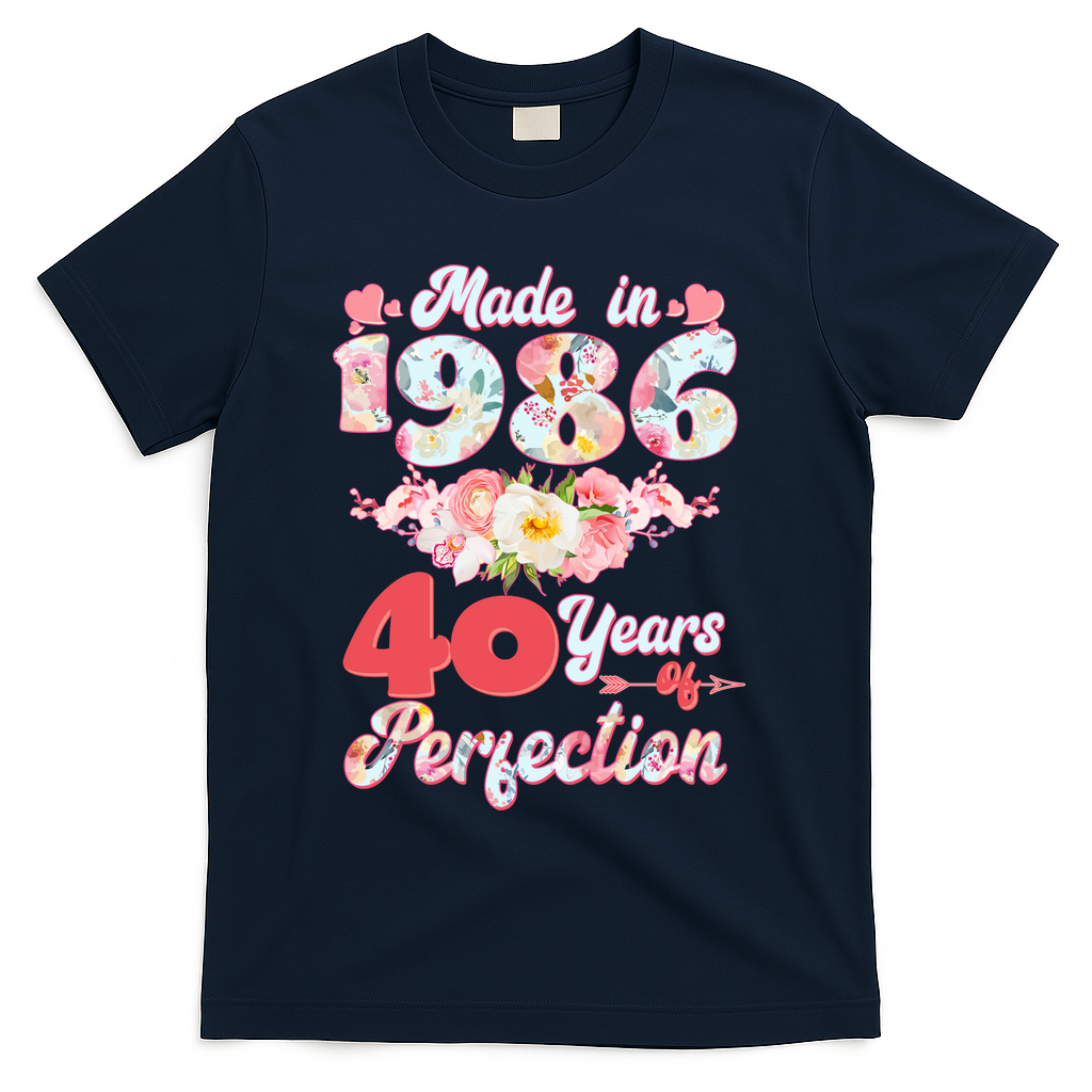 40th Birthday Floral Made In 1986 40 Years Of Perfection product image 3