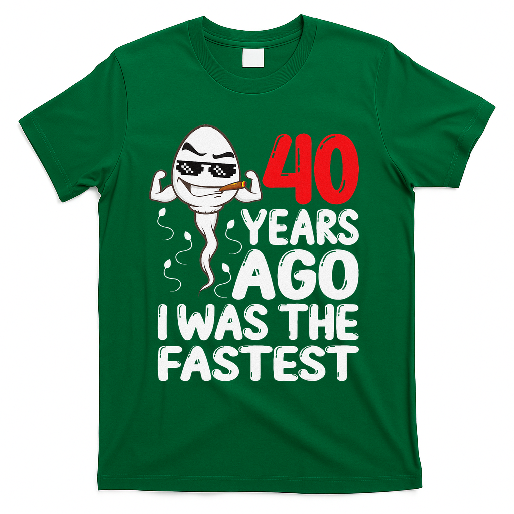 40th Birthday Gag Dress 40 Years Ago I Was The Fastest product image 4