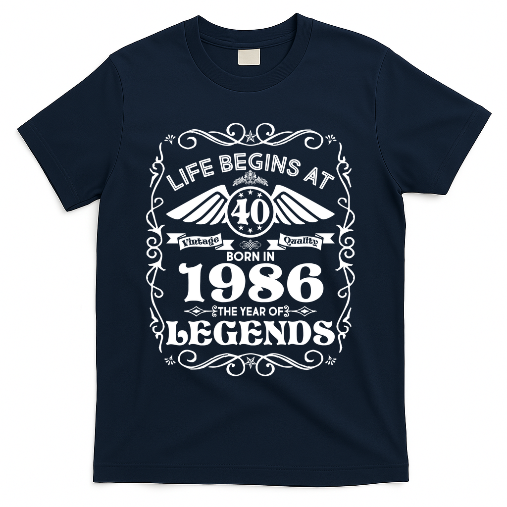 40th Birthday Life Begins At 40 Born In 1986 The Year Of product image 3
