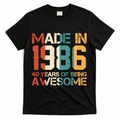 40th Birthday Made In 1986 40 Years Of Being Awesome T-Shirt product image 1