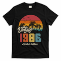 40th Birthday Retro Vintage 1986 Tropical Palm Trees T-Shirt product image 1