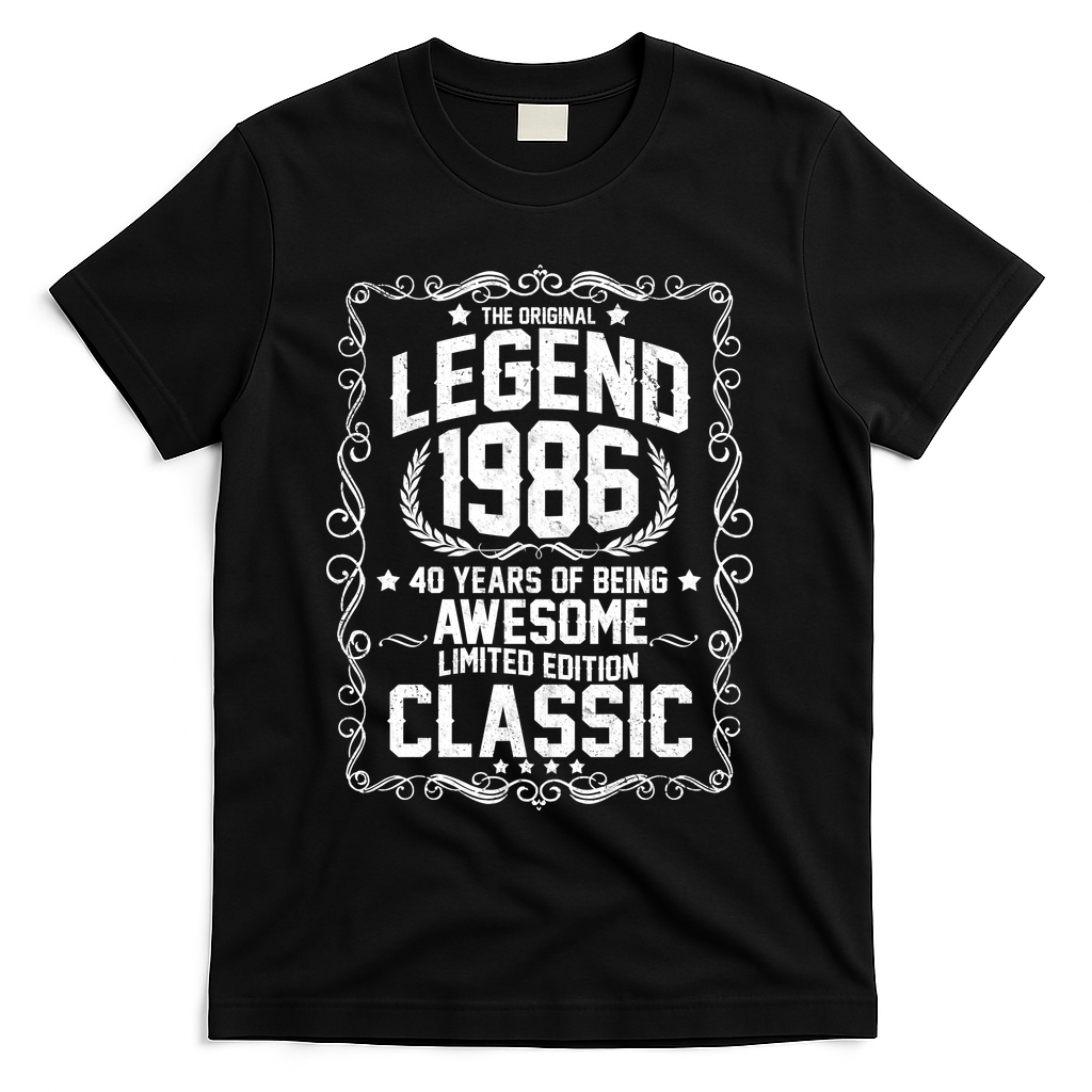 40th Birthday The Original Legend 1986 Awesome Classic product image 1
