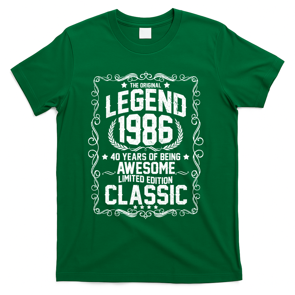 40th Birthday The Original Legend 1986 Awesome Classic product image 4