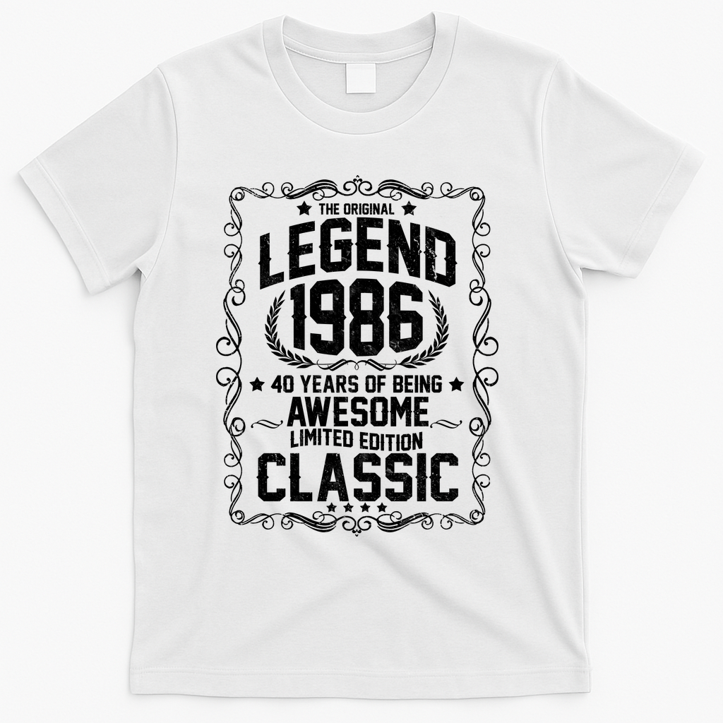 40th Birthday The Original Legend 1986 Awesome Classic product image 2