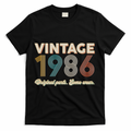 40th Birthday Vintage 1986 Original Parts Some Wear T-Shirt product image 1