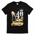 40 & Fabulous 40 Years Old 40th Birthday Diamond Crown Shoes T-Shirt