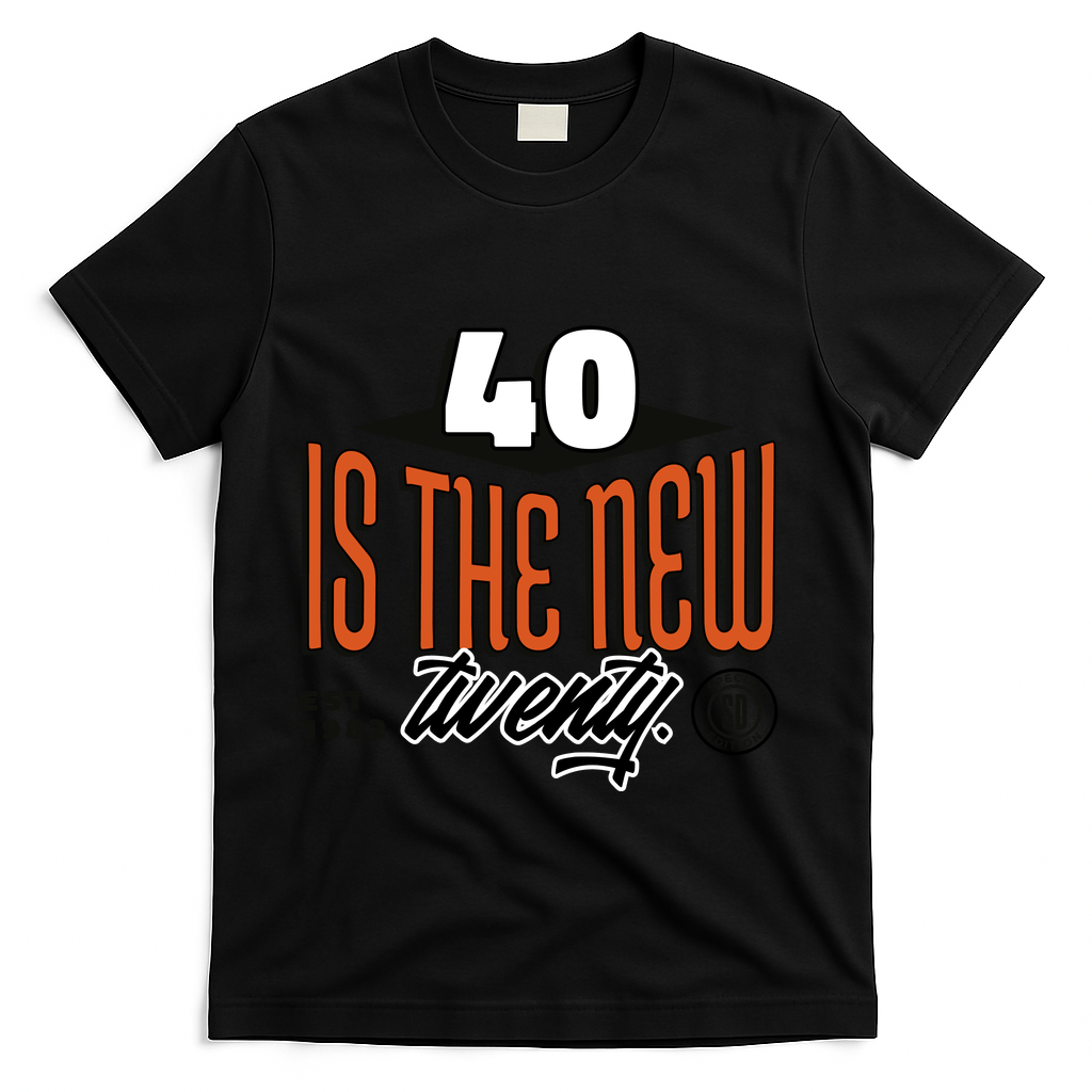 40 Is The New Twenty 40th Birthday Gift T-Shirt product image 1