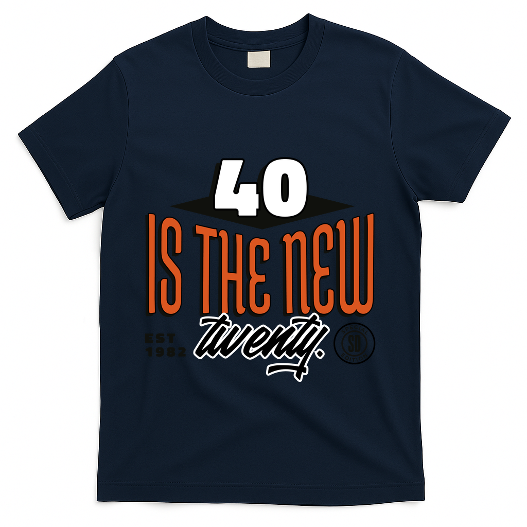 40 Is The New Twenty 40th Birthday Gift T-Shirt product image 3