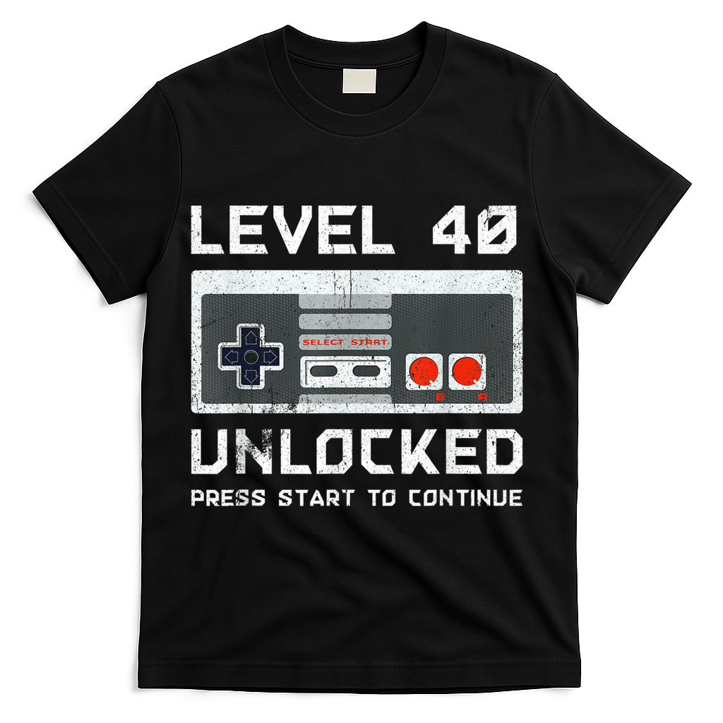 40 Year Old Forty Birthday Gift Level 40 Unlocked Gamer product image 1