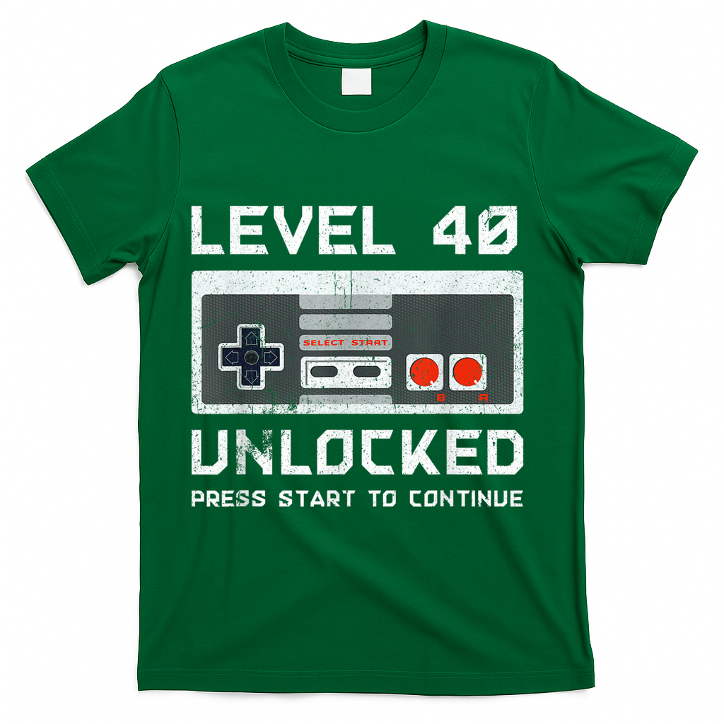 40 Year Old Forty Birthday Gift Level 40 Unlocked Gamer product image 4