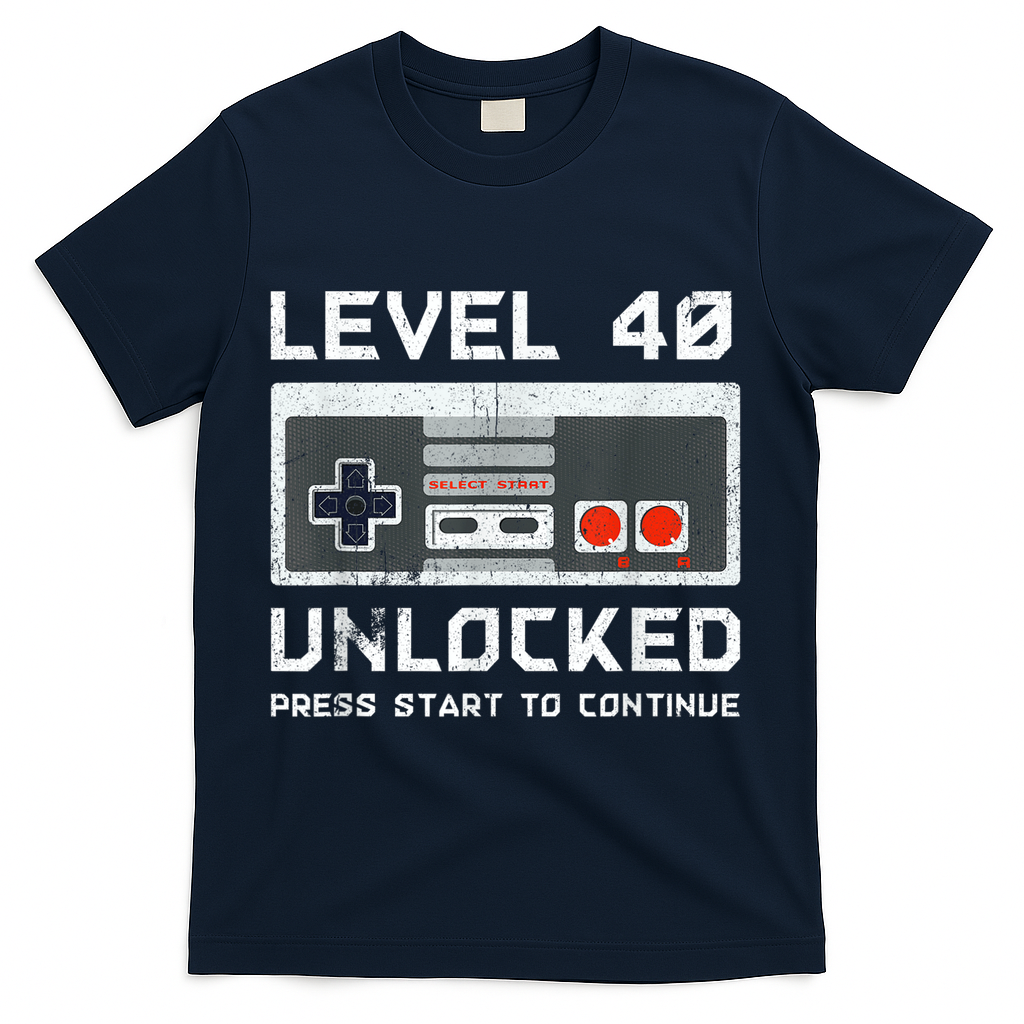 40 Year Old Forty Birthday Gift Level 40 Unlocked Gamer product image 3
