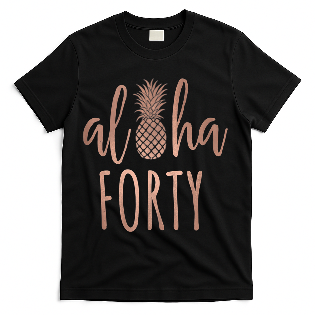 Aloha 40 Forty ~ Happy Birthday 40th Gift for Her T-Shirt product image 1