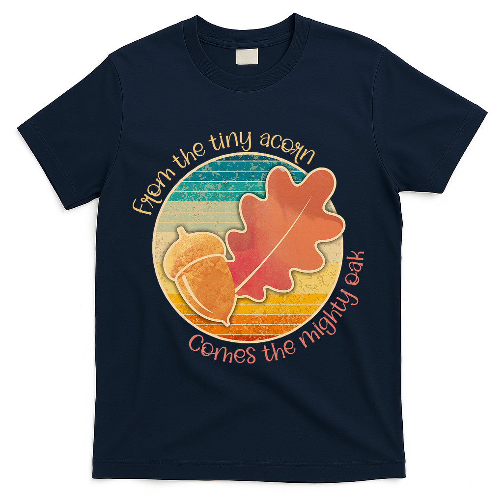 Acorn And Oak Leaf For Nature Lovers T-Shirt product image 3