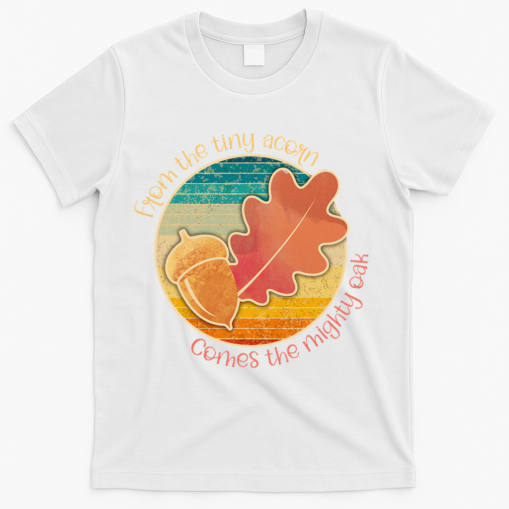 Acorn And Oak Leaf For Nature Lovers T-Shirt product image 2