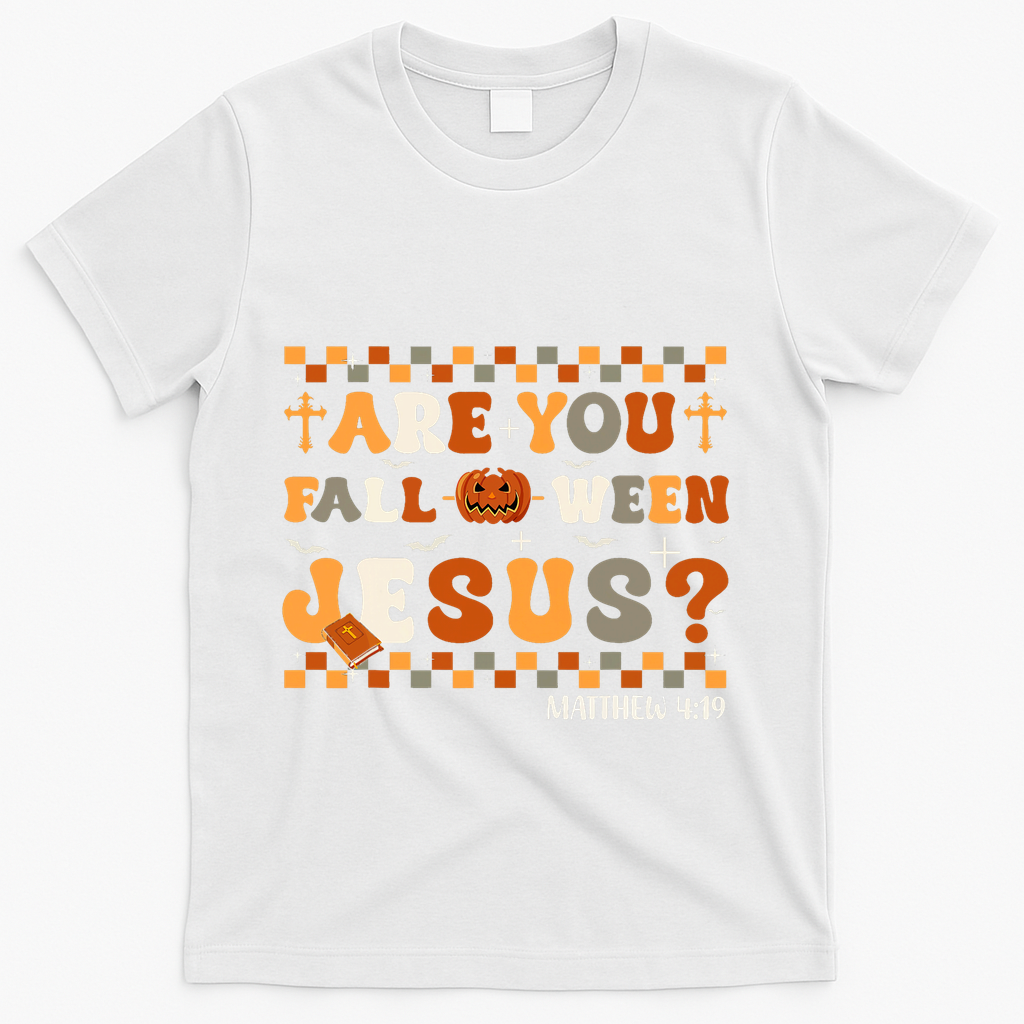 Autumn Are You Falloween Jesus Christian Halloween Pumpkin product image 2