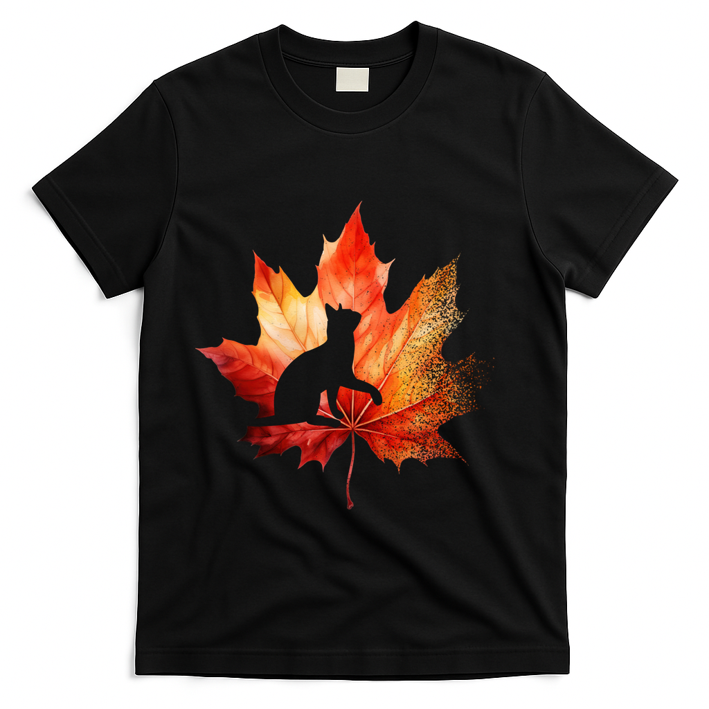 Autumn Cat Fall Lover T-Shirt product image 1