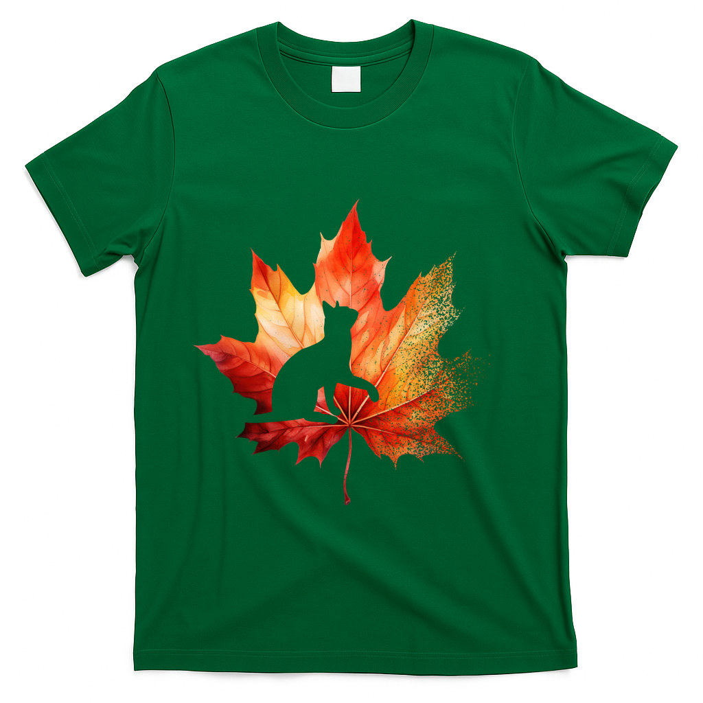 Autumn Cat Fall Lover T-Shirt product image 4