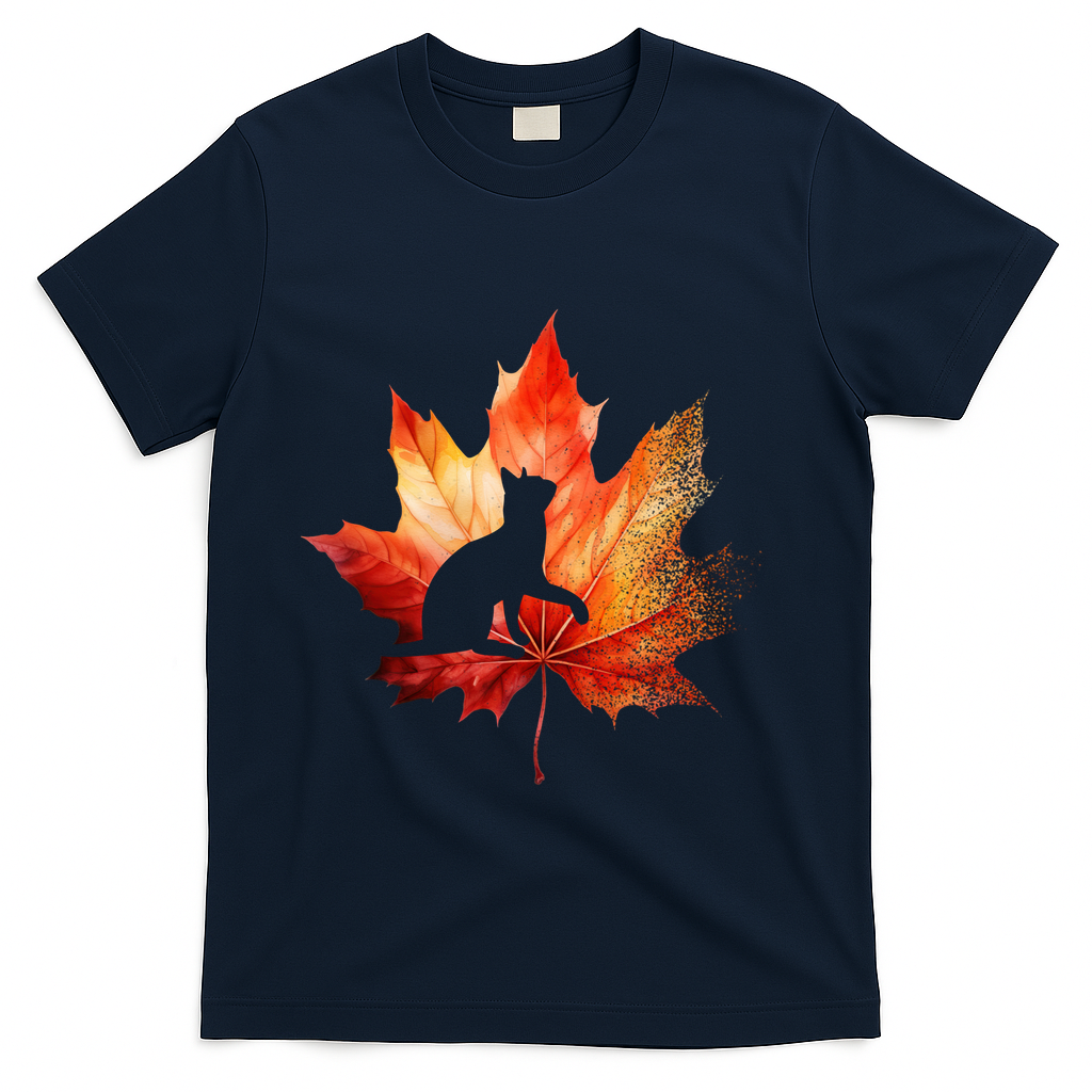 Autumn Cat Fall Lover T-Shirt product image 3