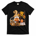 Autumn Fall Season Gnome Pumpkin Floral T-Shirt product image 1