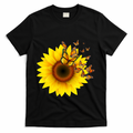 Autumn Fall Sunflower Butterflies T-Shirt product image 1