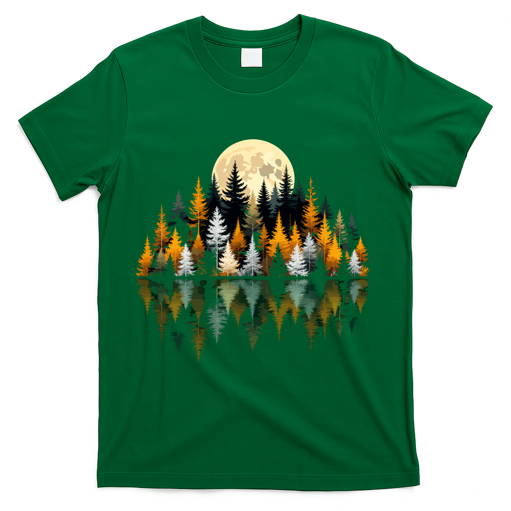 Autumn Forest Trees & Moon Reflection Outdoor Nature Lover product image 4