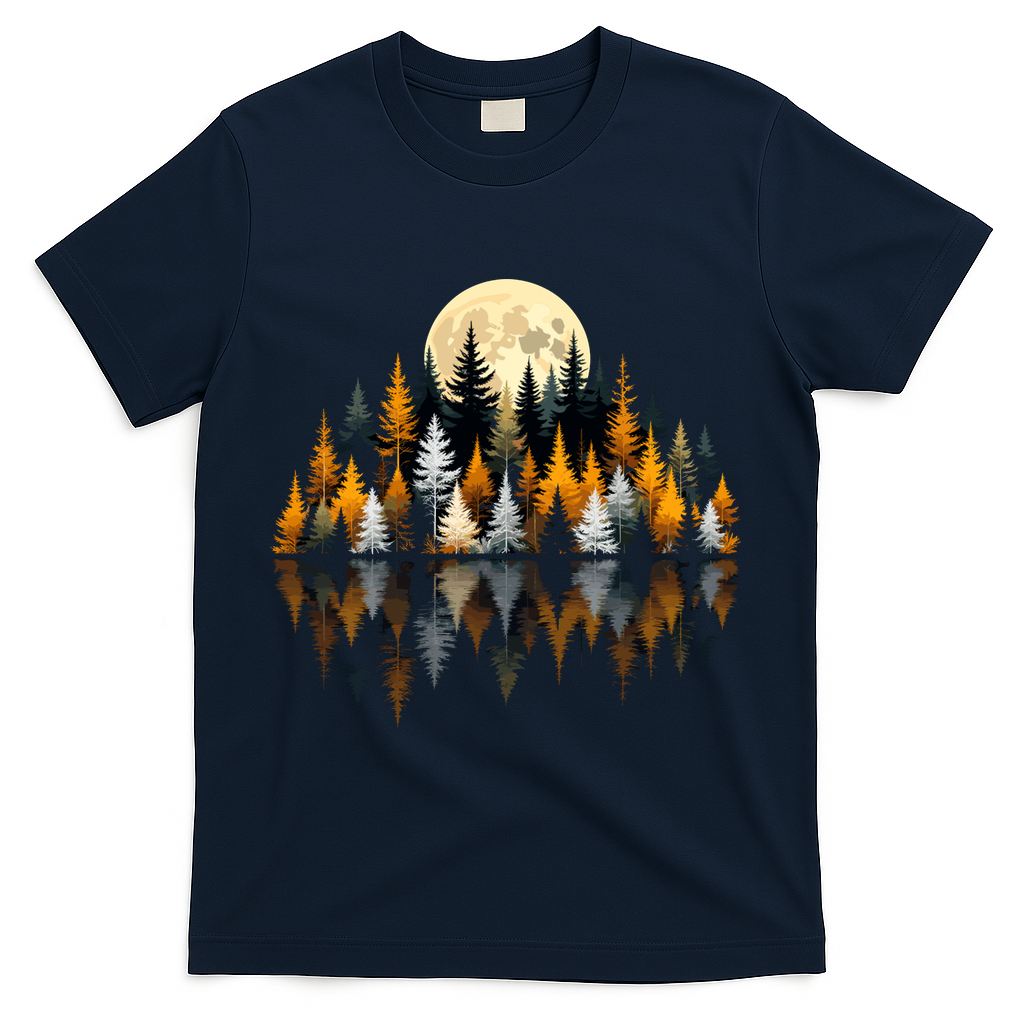 Autumn Forest Trees & Moon Reflection Outdoor Nature Lover product image 3