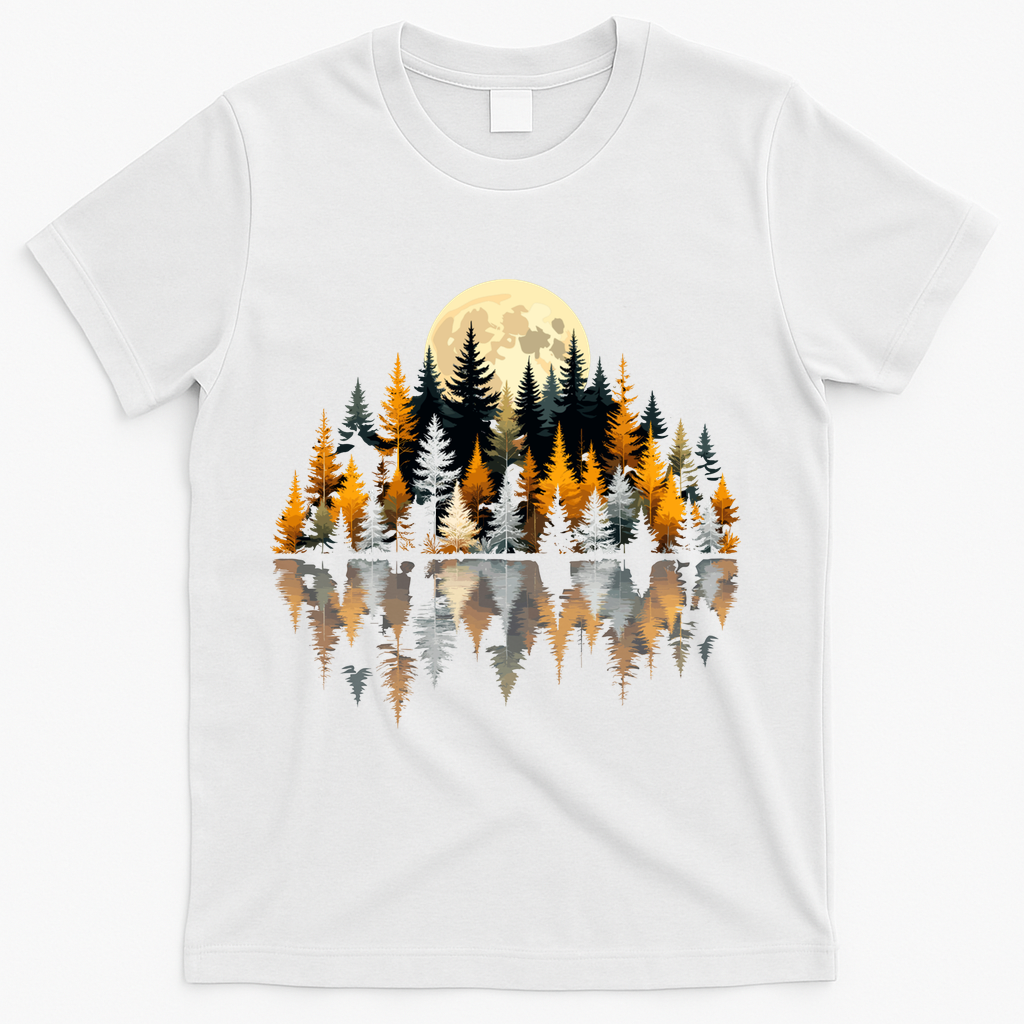Autumn Forest Trees & Moon Reflection Outdoor Nature Lover product image 2