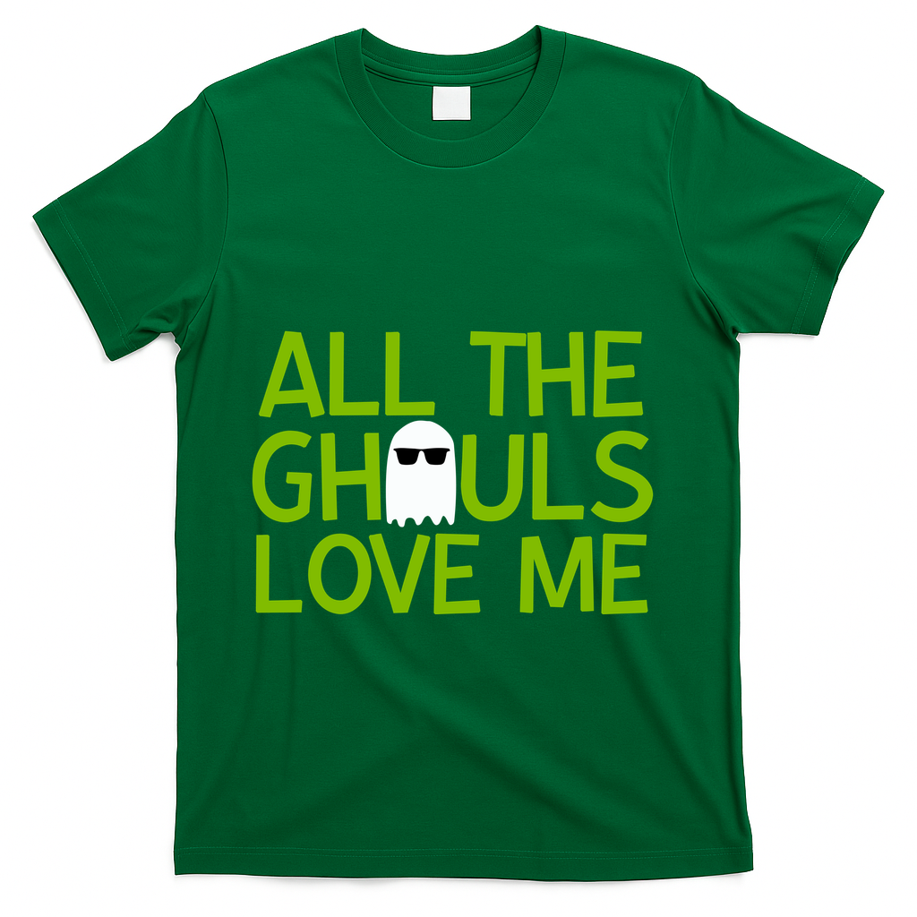 All Ghouls Love Me Funny Halloween Ghost T-Shirt product image 4