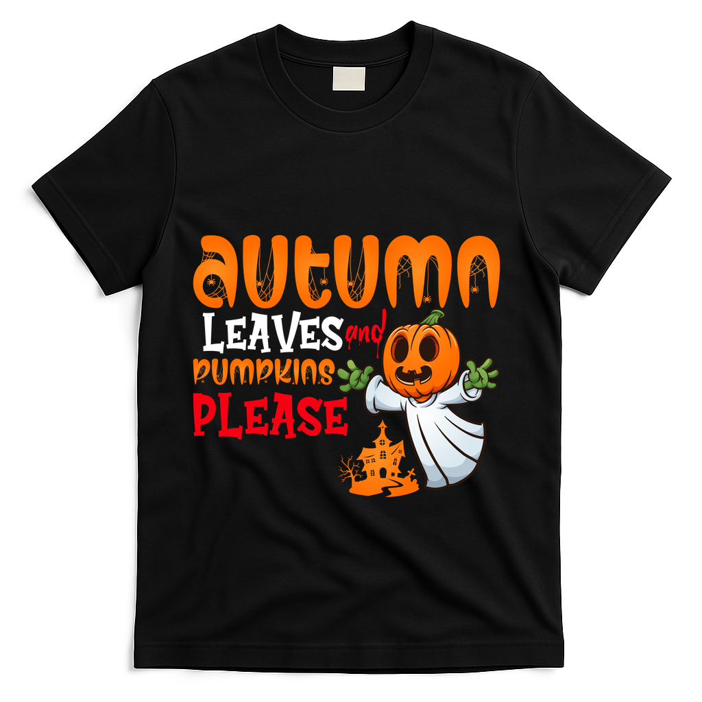 Autumn Leaves And Pumpkins Please T-Shirt product image 1