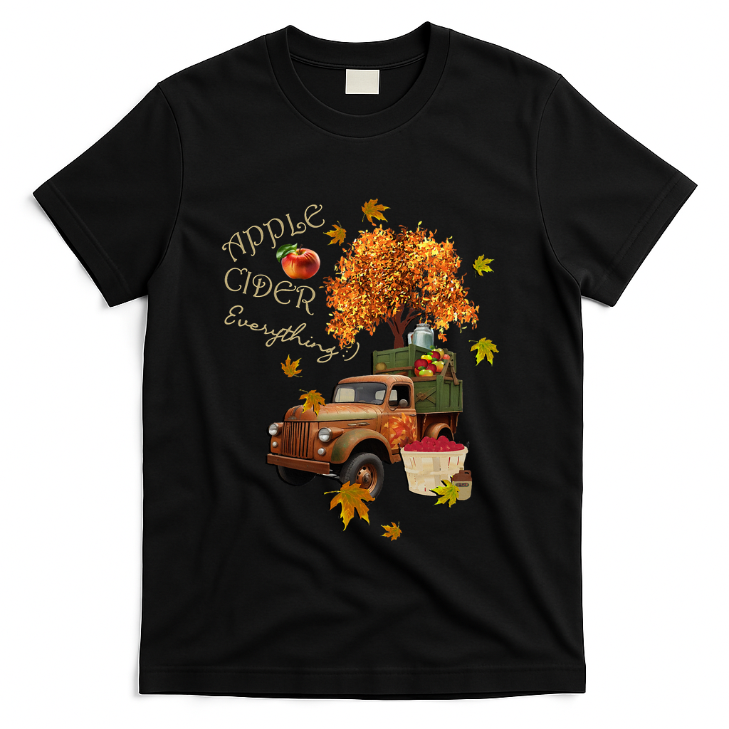 Autumn Leaves and Truck Design Apple Cider Everything Fall product image 1