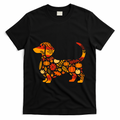 Autumn Pumpkin Fall Dachshund Thanksgiving T-Shirt product image 1