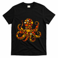 Autumn Pumpkin Fall Octopus Thanksgiving T-Shirt product image 1