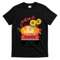 Autumn Sunflower Pumpkin Vintage Truck T-Shirt product image 1