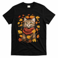 Autumn Themed Cute Cat Fall Breeze Kitten Lover T-Shirt product image 1